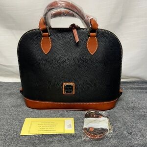 Dooney & Bourke Darcy Black and Brown Women's Dome Bag/Crossbody MSRP 349 NWT